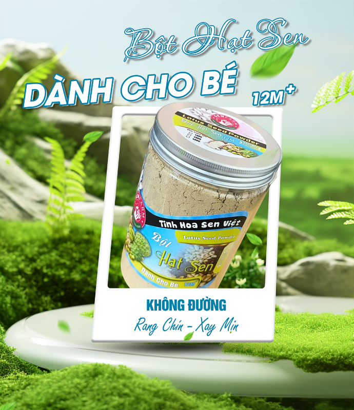 Bột hạt sen cho bé