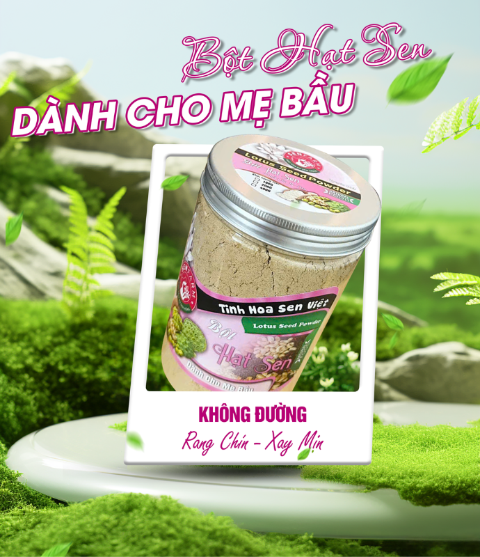 Bột hạt sen cho mẹ bầu